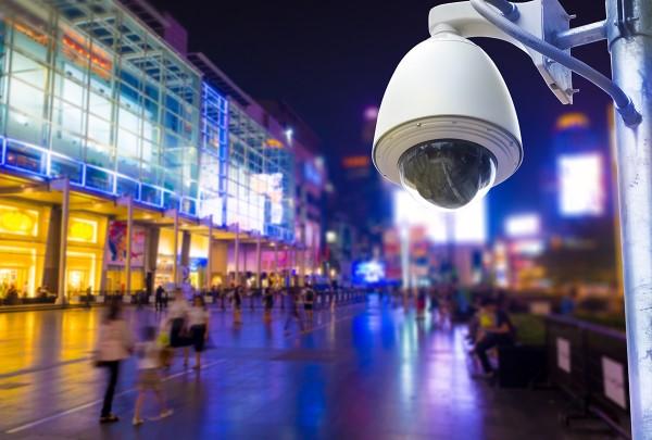 Surveillance camera in a Metro